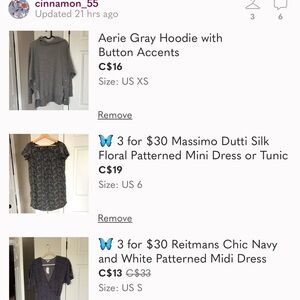 Aerie Charcoal Hoodie with Button Details, Massimo Dutti Dress, Reitmans Dress